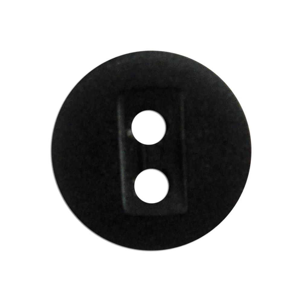 Slimline Buttons Dark Brown 2 Hole S76  1/2"/12 mm
